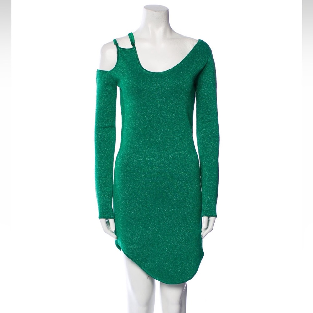 JW Anderson Green Asymmetrical Dress